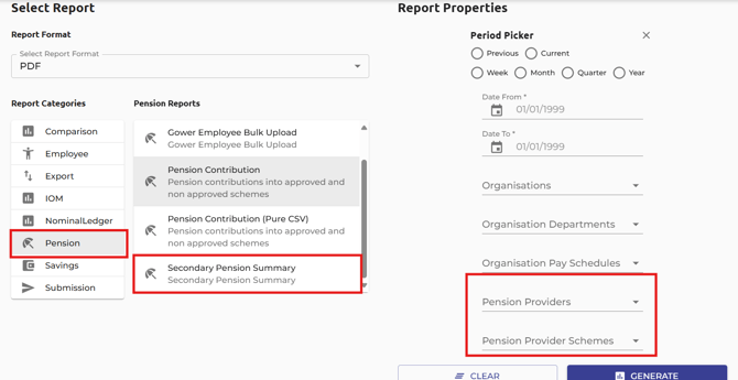 sec pension reporting